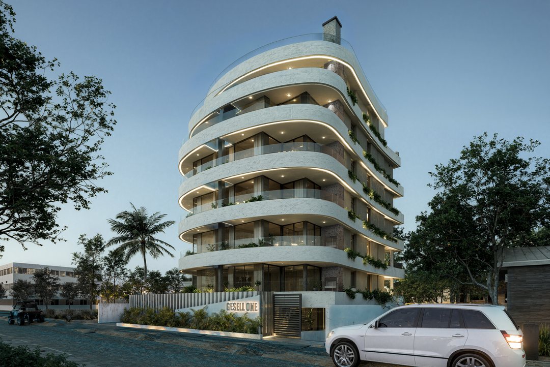 Proyecto Edificio Gesell One, fachada y acceso, por DACS